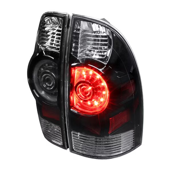 05-15 Toyota Tacoma Black LED Tail Lights, Spec-D Tuning, Mfr#: LT-TAC09JMLED-RS